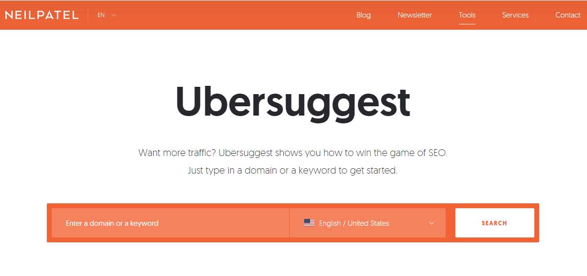 Ubersuggest is one of the most famous seo tools